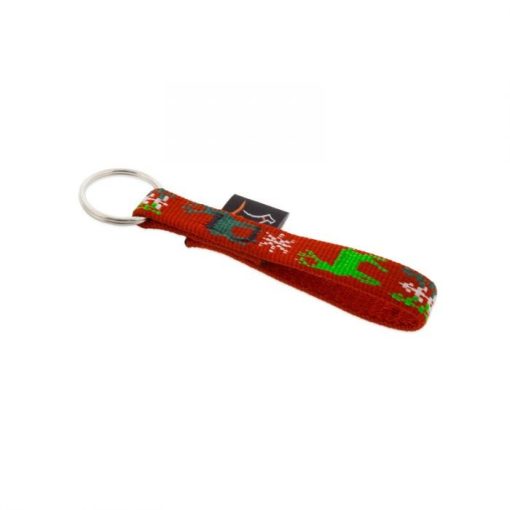 Lupine kulcstartó (Happy Holidays-piros 1,25 cm széles)