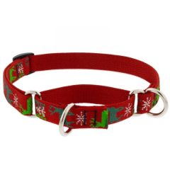  Lupine Félfojtó nyakörv (Happy Holidays - Piros 2,5 cm széles 39-55 cm)